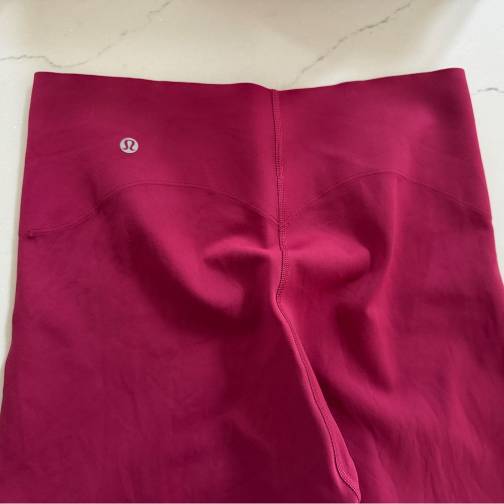 Lululemon Glow Up Super High Rise Tights 25” inseam dark Magenta